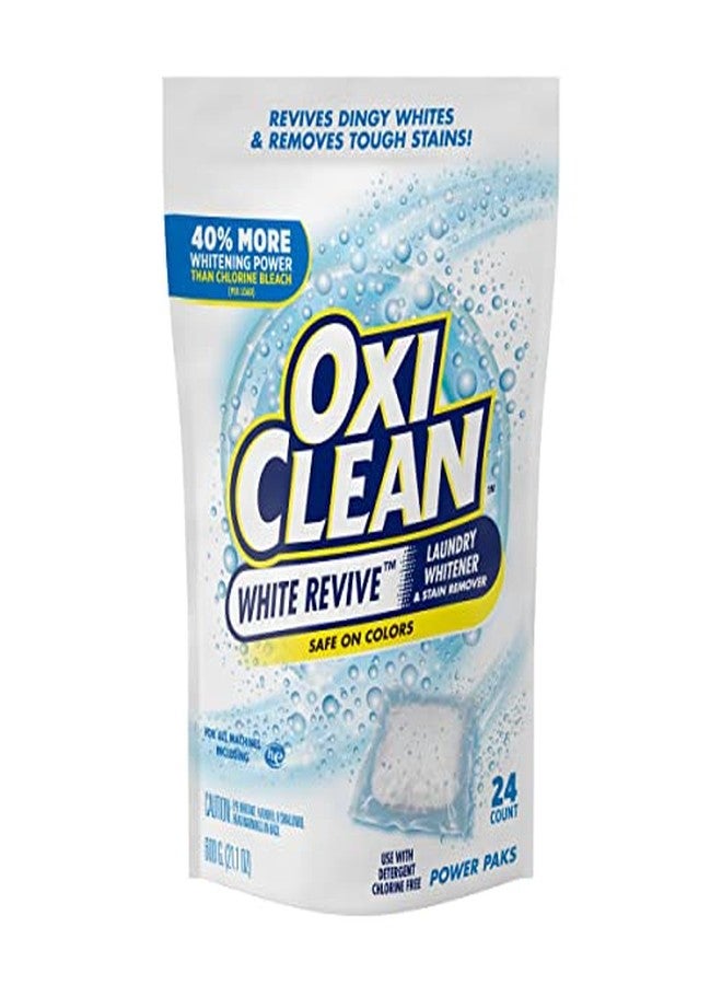Oxiclean أوكسي كلين وايت ريفايف مبيض الغسيل ومزيل البقع، آمن على الألوان، باقة قوية، استخدم مع المنظف، خالي من الكلور، 24 كبسولة (عبوة من 3)  - Image 2