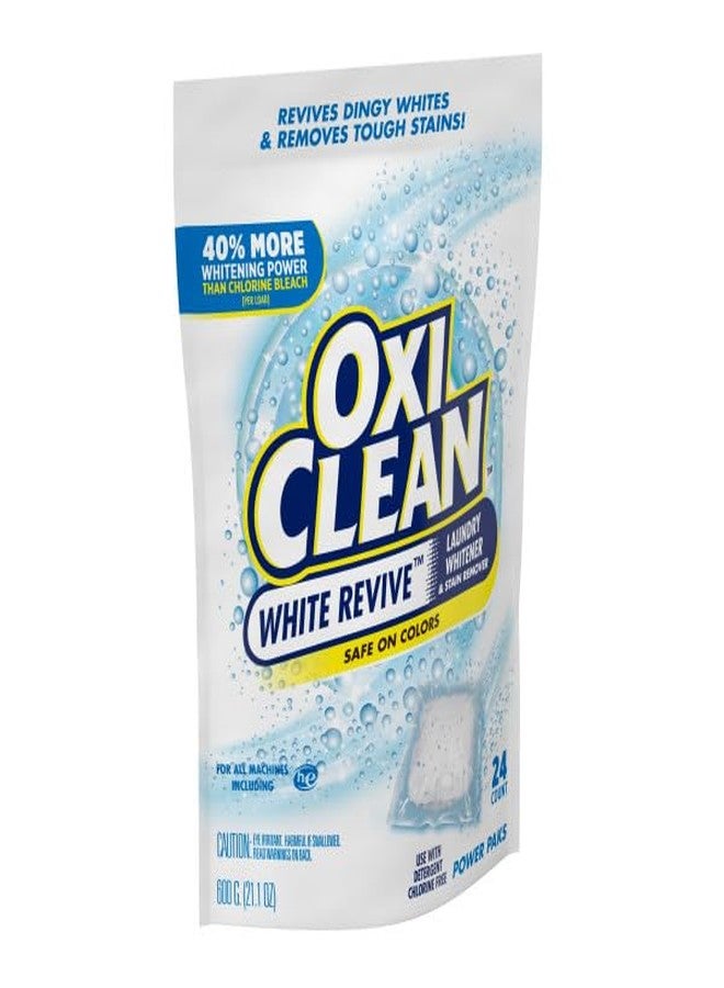 Oxiclean أوكسي كلين وايت ريفايف مبيض الغسيل ومزيل البقع، آمن على الألوان، باقة قوية، استخدم مع المنظف، خالي من الكلور، 24 كبسولة (عبوة من 3)  - Image 4