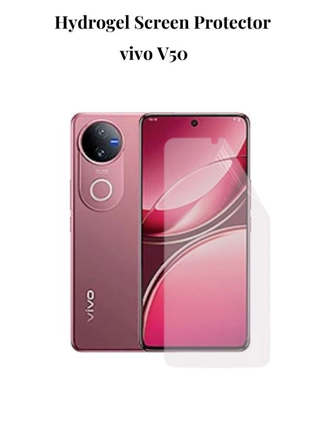 Hydrogel Clear Screen protector compatible with vivo V50 - Image 1