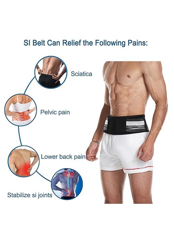 هافن حزام الورك المشترك Sacroiliac، دعامة دعم الظهر السفلي للرجال والنساء، دعامة الورك، حزام دعم الحوض، حزام ترونتر، منتظم - Image 2
