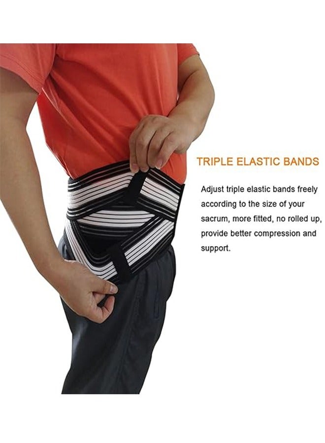 هافن حزام الورك المشترك Sacroiliac، دعامة دعم الظهر السفلي للرجال والنساء، دعامة الورك، حزام دعم الحوض، حزام ترونتر، منتظم - Image 3