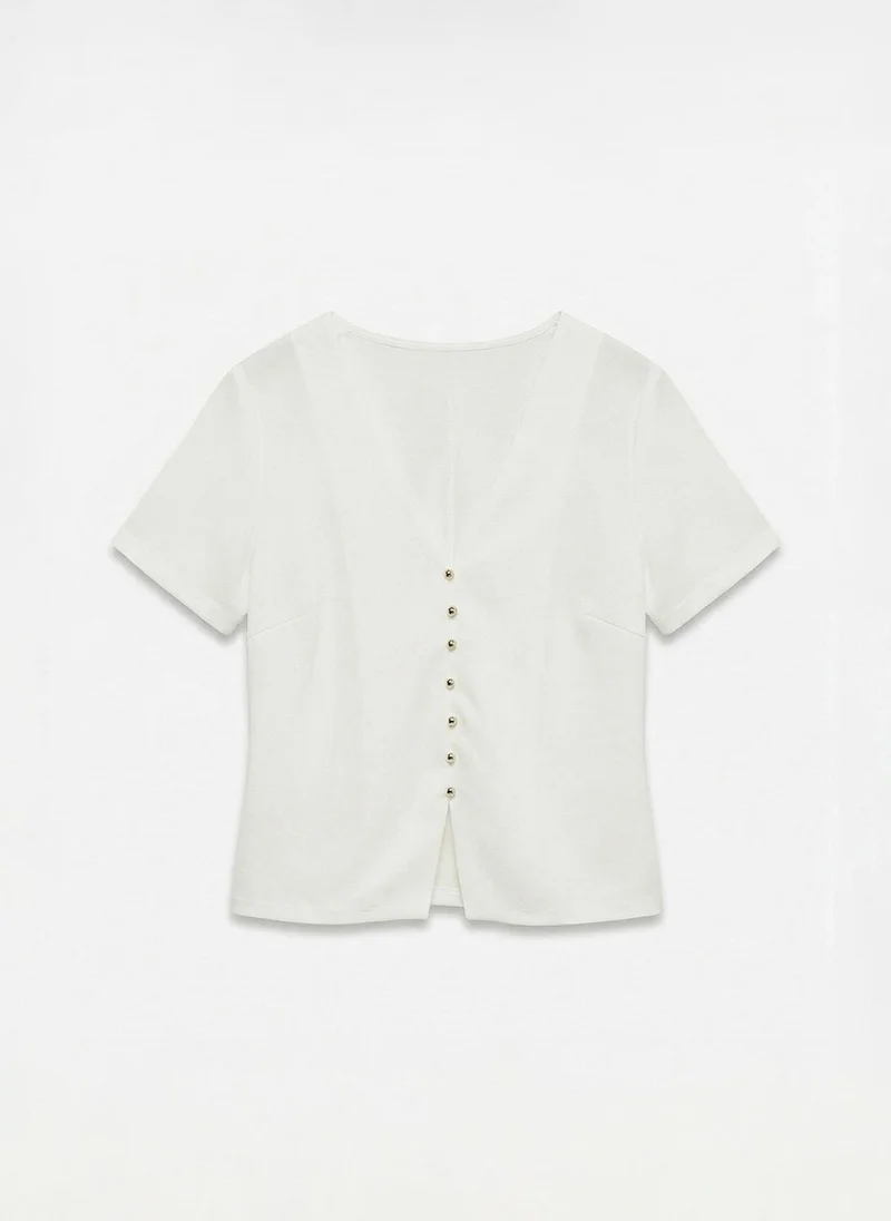 فيرو مودا Women's VMSTARLY Short Sleeve Jersey Top