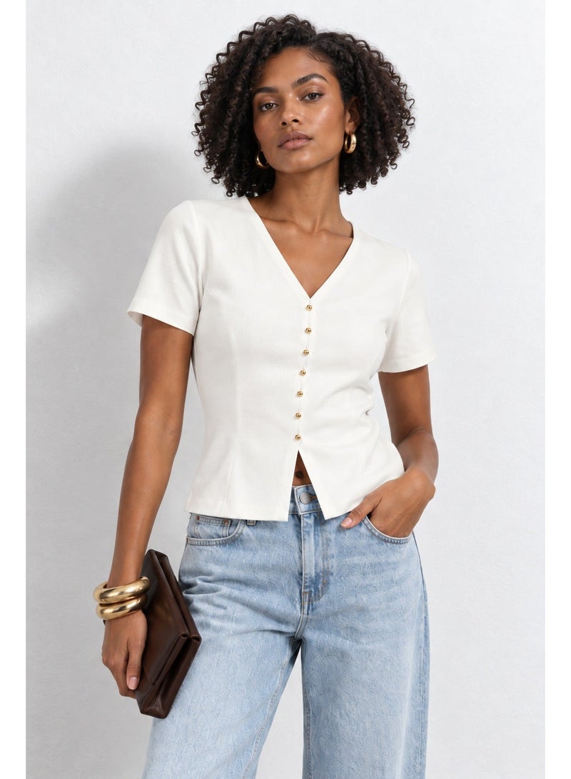 VERO MODA Women's VMSTARLY Short Sleeve Jersey Top - Image 3