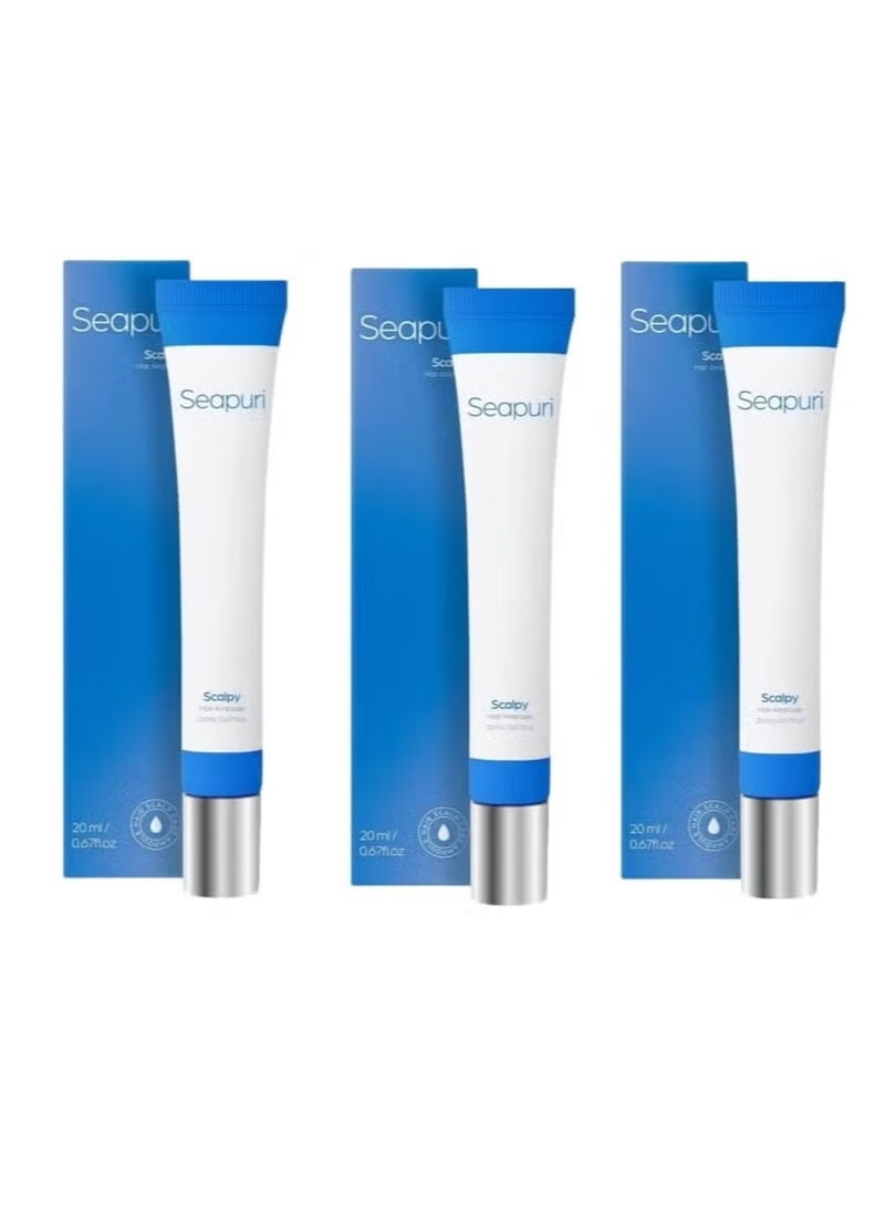 Seapuri Viral Hair Treatment 3-Pack – Scalp Therapy for Hair Loss, Thinning Hair u0026 Rejuvenation - Image 1