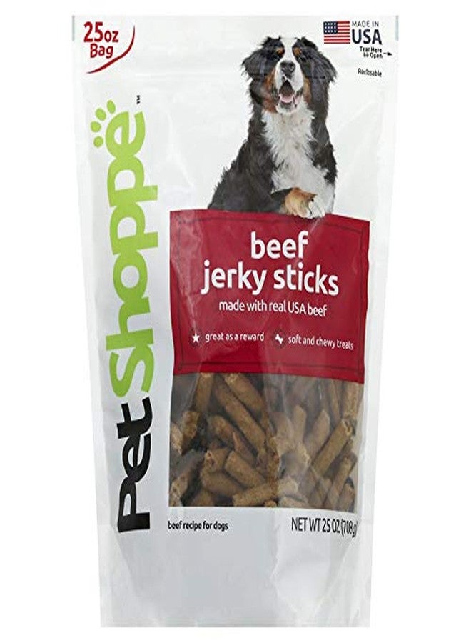 PET SHOPPE مكافآت الكلاب من بيت شوب، أعواد لحم البقر المجفف، خالية من الذرة والصويا والقمح والغلوتين - مصنوعة ومستوردة من الولايات المتحدة الأمريكية. (25 أونصة) - Image 1