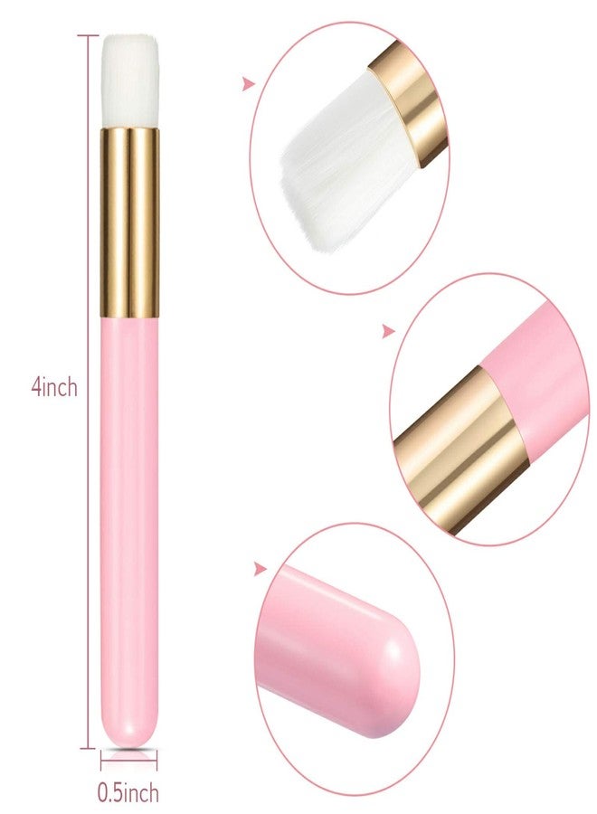 Patelai 60 Pieces Lash Shampoo Brushes with Container, Eyelash Extension Cleansing Brush Nose Pore Cleaning Tool Peel off Blackhead Removing Tool Cosmetic Lash Cleanser Facial Cleansing(Pink) - Image 4