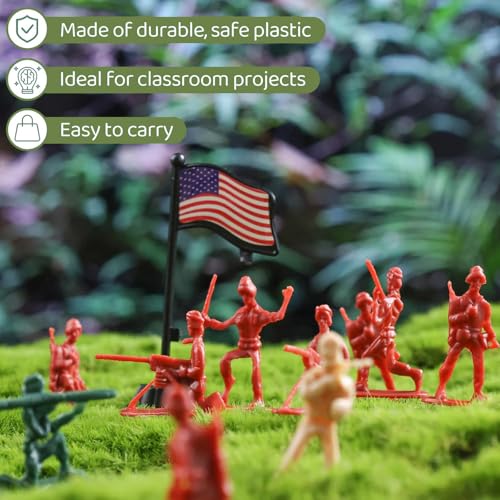 3 otters 300PCS Toy Soldiers Set, Army Men Figures Military Toys for Boys, Kids Toys Birthday Gift, 3 Colors - Image 3