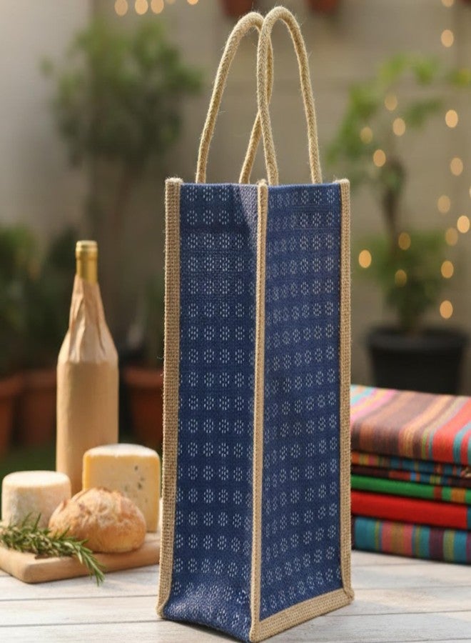 Highdas Jute Water Bottle Bag - Reusable & Eco-Friendly Bottle Carry Cover with Adjustable Strap | Durable, Lightweight & Stylish Holder for Office, Gym, School & Travel Multi Color (Morden, 1) - Image 2