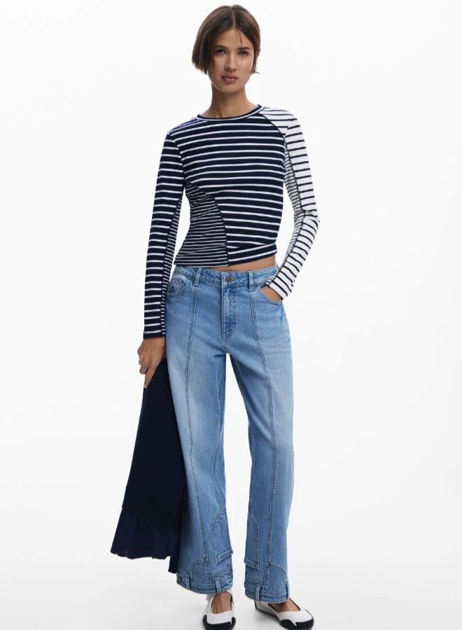 ديسيجوال تي شيرت مخطط مدمج