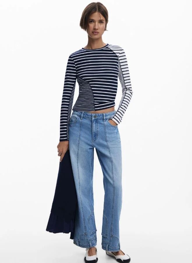 ديسيجوال تي شيرت مخطط مدمج