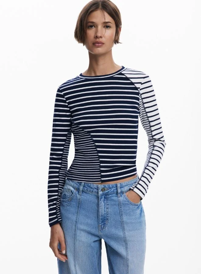 ديسيجوال تي شيرت مخطط مدمج