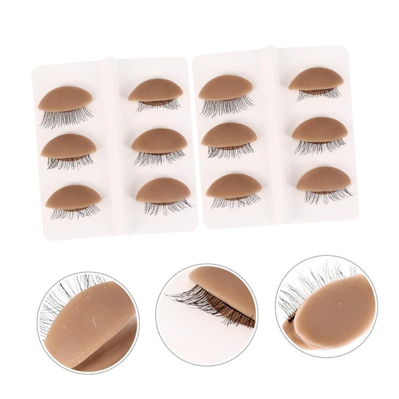 6-pair Removable Eyelash Kit Realistic Makeup Practice Lash Eyes for Lash Mannequ - Image 4