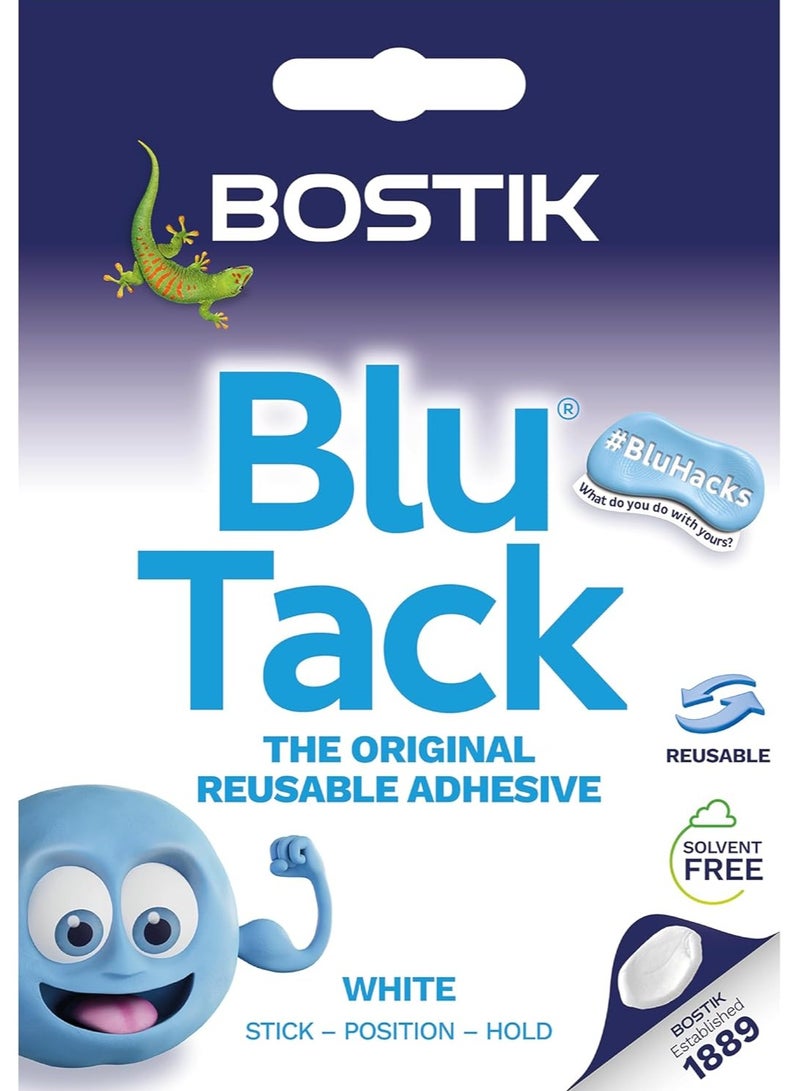 بوستيك بلو تاك، لاصق متعدد الأغراض قابل لإعادة الاستخدام باللون الأبيض - Image 1