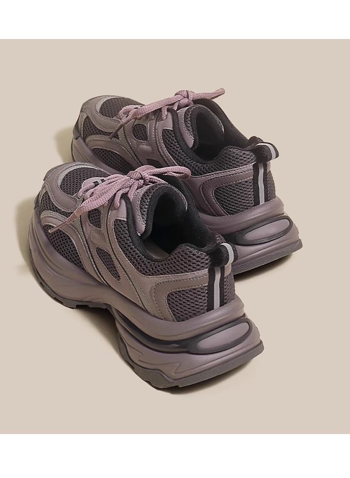 Summer Women's Lightweight Thick Bottom Dad's Versatile Running Shoes - Image 3