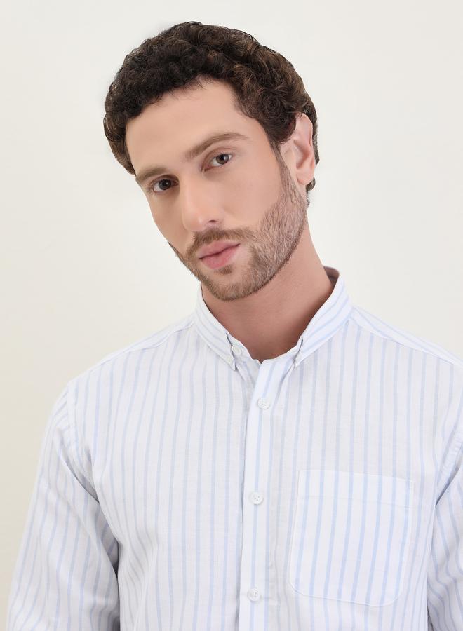 Styli Striped Regular Fit Long Sleeve Shirt - Image 3