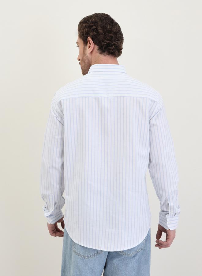 Styli Striped Regular Fit Long Sleeve Shirt - Image 5