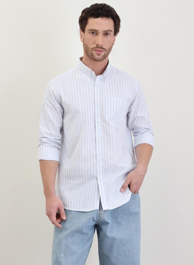Styli Striped Regular Fit Long Sleeve Shirt - Image 4