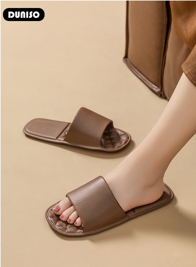 DUNISO شبشب سريع الجفاف للجنسين، شباشب حمام، شباشب داخلية مضادة للانزلاق، صنادل مسطحة خفيفة الوزن، شباشب قابلة للطي والتخلص منها للسفر والاستحمام في الفندق - Image 5