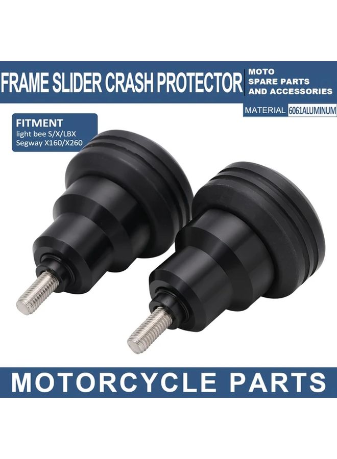 Black Electric Dirt Bike Frame Sliders Crash Protector for Off Road Ebike - Image 5