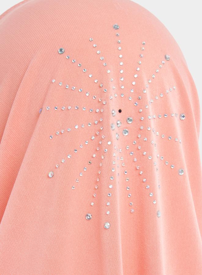 Styli Rhinestone Decorated Gauze Hijab - Image 4
