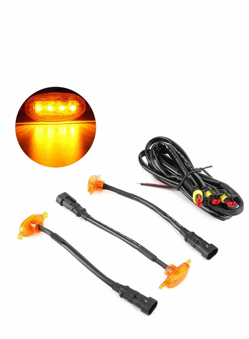 Loquat Car Grille Light, Grill Light Repalcement Front Grille Light LED Lights Bumper Grille Lamp, Auto Front Grille Driving Light Kit, Improved Car Styling Appearance for Improved Car Styling - Image 3