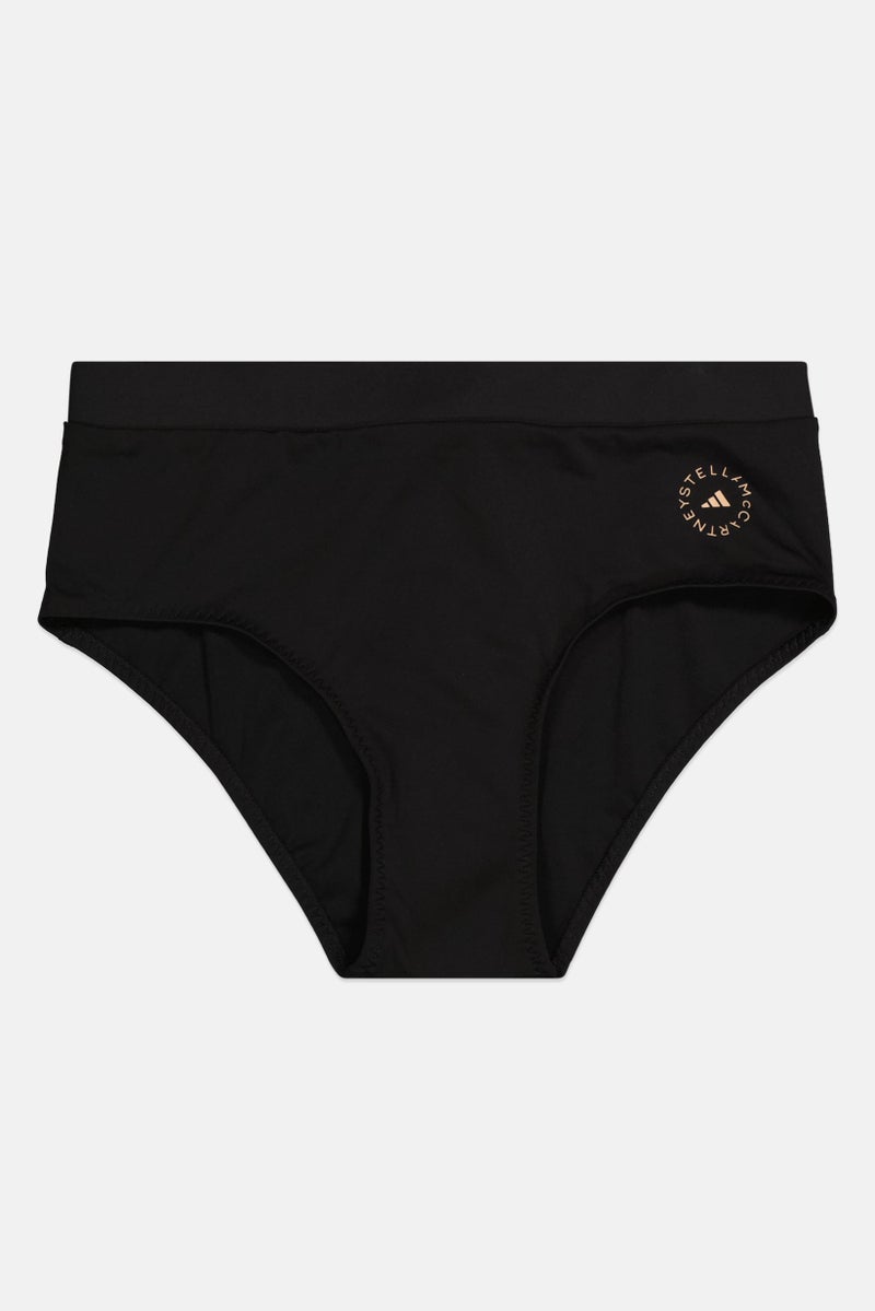 Adidas Adidas by Stella McCartney Women Brand Logo Pull On Bikini Bottom, Black  - Image 1