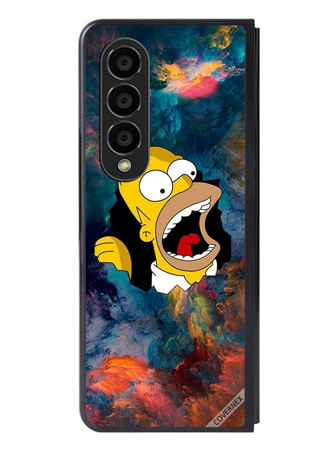 Covernex Protective Case Cover For Samsung Galaxy Z Fold 4 Simpson - Image 1