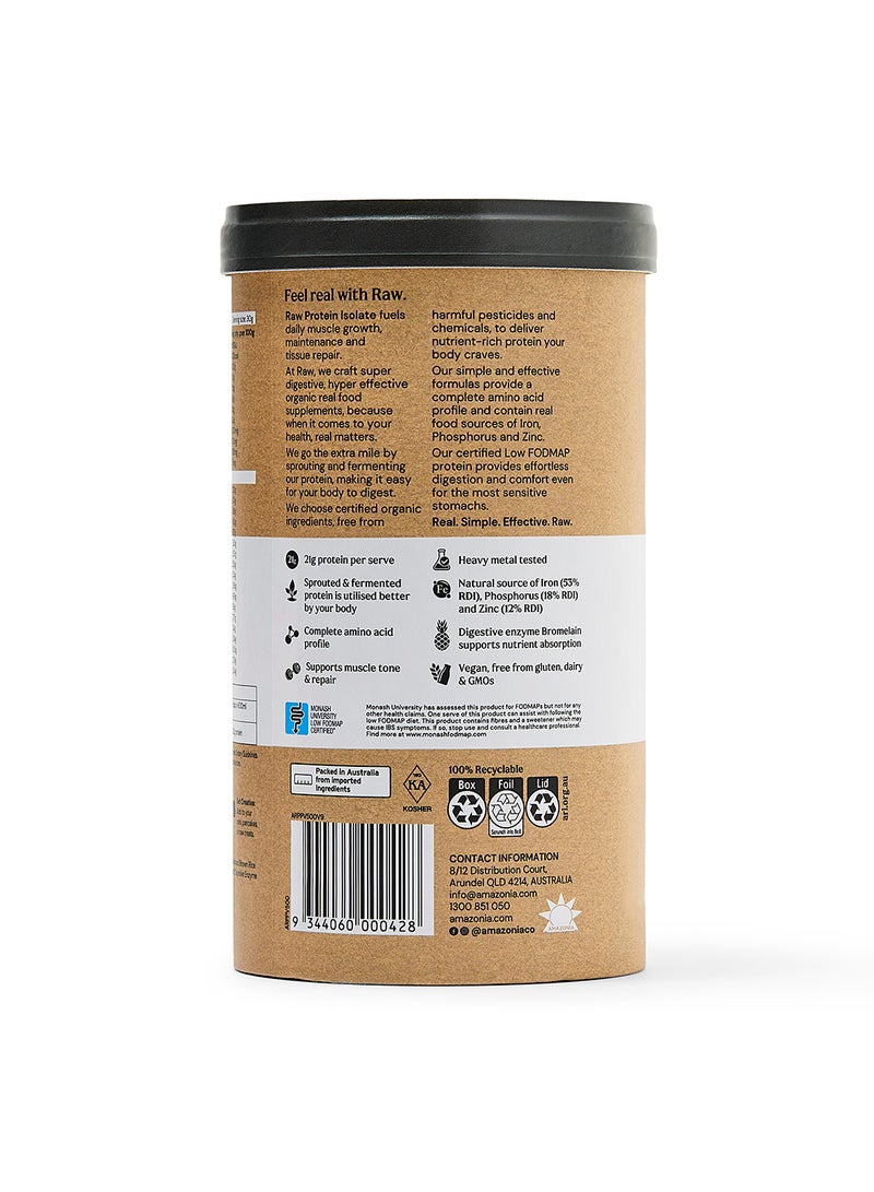 Raw بروتين عازل خام من أمازونيا بنكهة الفانيليا 500 جرام - Image 3