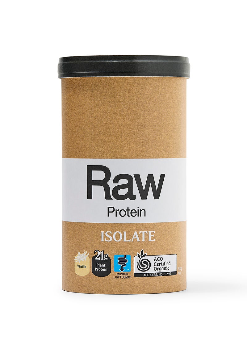 Raw بروتين عازل خام من أمازونيا بنكهة الفانيليا 500 جرام - Image 1