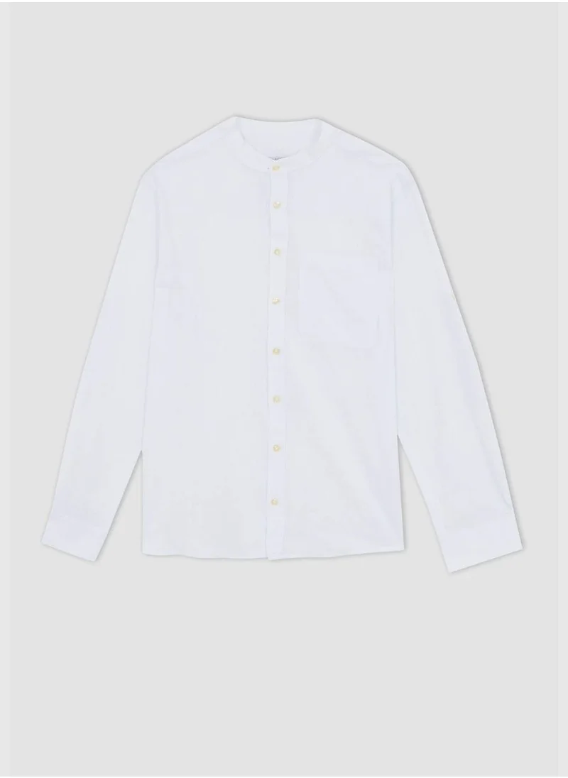 DeFacto Slim Fit Long Sleeve Shirt