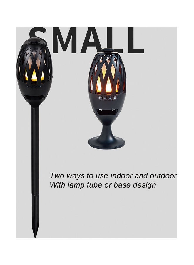 NIBEMINENT 2-In-1 LED Flame Bluetooth Speaker With Stand Black - Image 4