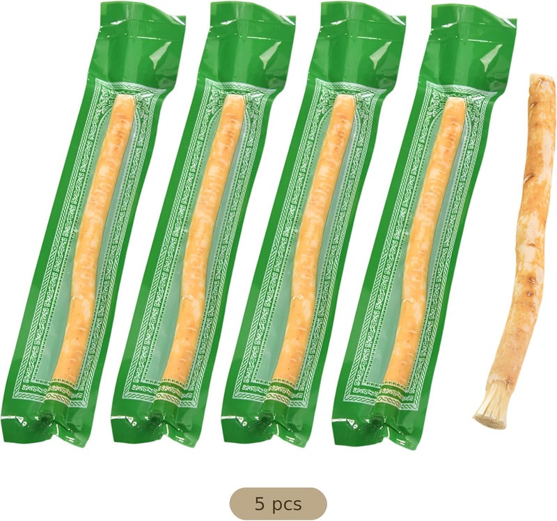 5 Pcs Natural Miswak Toothbrush Set, Traditional Hand-Made Root Stick for Teeth Cleaning, Portable Stick for Healthy Gums and Freshing Breath, Oral Care for Travel - Image 5