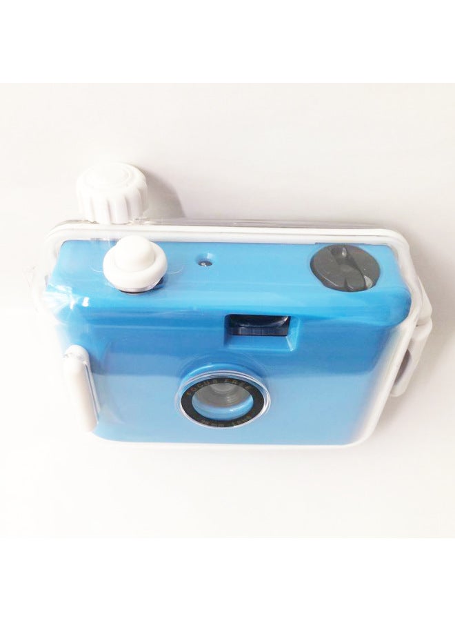 Dark Blue White Shell Fool Camera Film Camera Retro Film Machine Mini Waterproof Non-disposable Student Party Gift-Color:Dark Blue Purple Shell  - Image 4
