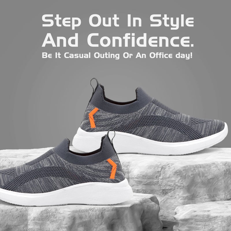 Face Dark Grey Sneakers for Men - Image 1