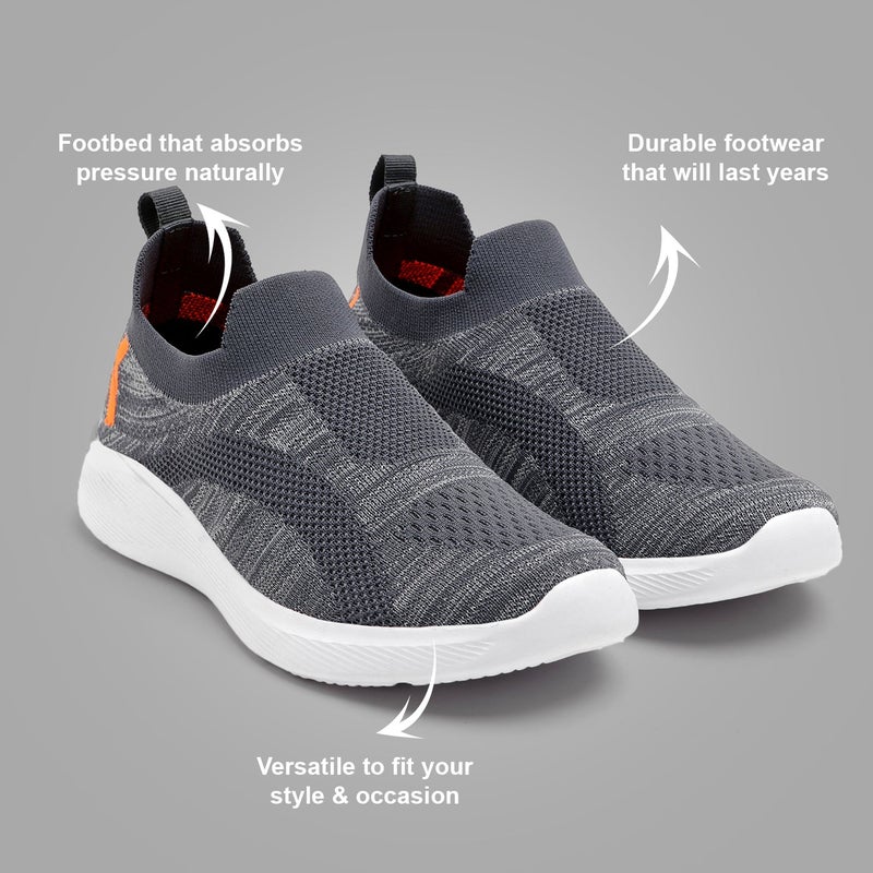 Face Dark Grey Sneakers for Men - Image 3