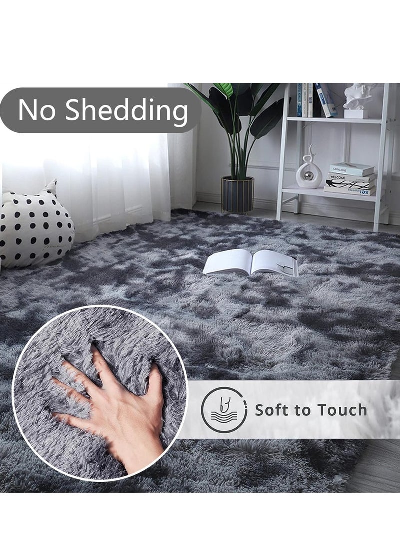 سوبر لينة السجاد ، السجاد منتفخ المنطقة ، ديكور المنزل الحديثة الكلمة حصيرة الطفل ، ومناسبة لغرفة نوم وغرفة معيشة غرفة الطفل الداخلية ديكور المنزل السجاد ( رمادي داكن ، 150 × 200 سم ) - Image 4