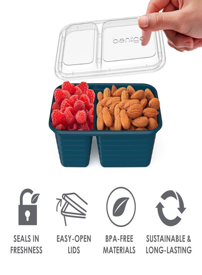 Bentgo مجموعة تحضير الوجبات المتنوعة من بنتغو 60 قطعة - حاويات طعام قابلة لإعادة الاستخدام، صواني قسم واحد، أطباق تحضير، وصناديق وجبات خفيفة لتناول الطعام الصحي - آمنة للاستخدام في الميكروويف، الفريزر، وغسالة الصحون (ألوان غنية) - Image 5