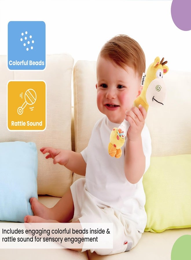 Nuluv Giraffe Rattle Toy Soft Toy for Babies and Infants, Develop Sight, Sound and Motor Skills, Lightweight and Portable, Non-Toxic, for Babies 3+ Months - Image 4