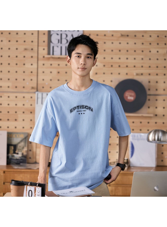 EPTISON fashion Printed Short-sleeve T-shirt For Men, Summer Casual Loose Fit Youth Couples Tee Top - Image 2