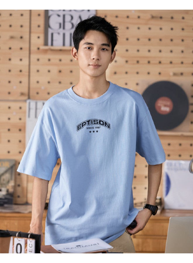 EPTISON fashion Printed Short-sleeve T-shirt For Men, Summer Casual Loose Fit Youth Couples Tee Top - Image 1