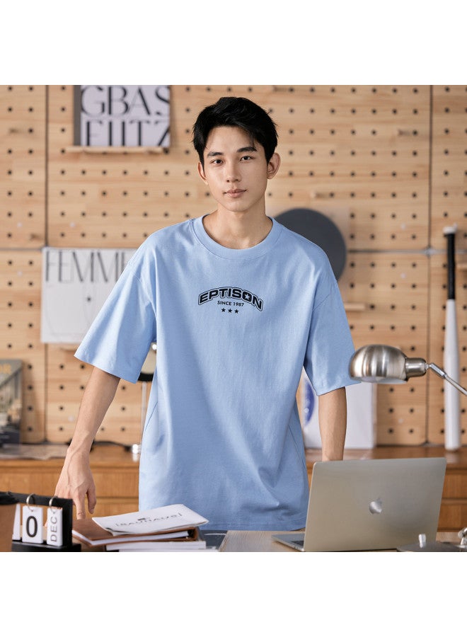 EPTISON fashion Printed Short-sleeve T-shirt For Men, Summer Casual Loose Fit Youth Couples Tee Top - Image 3