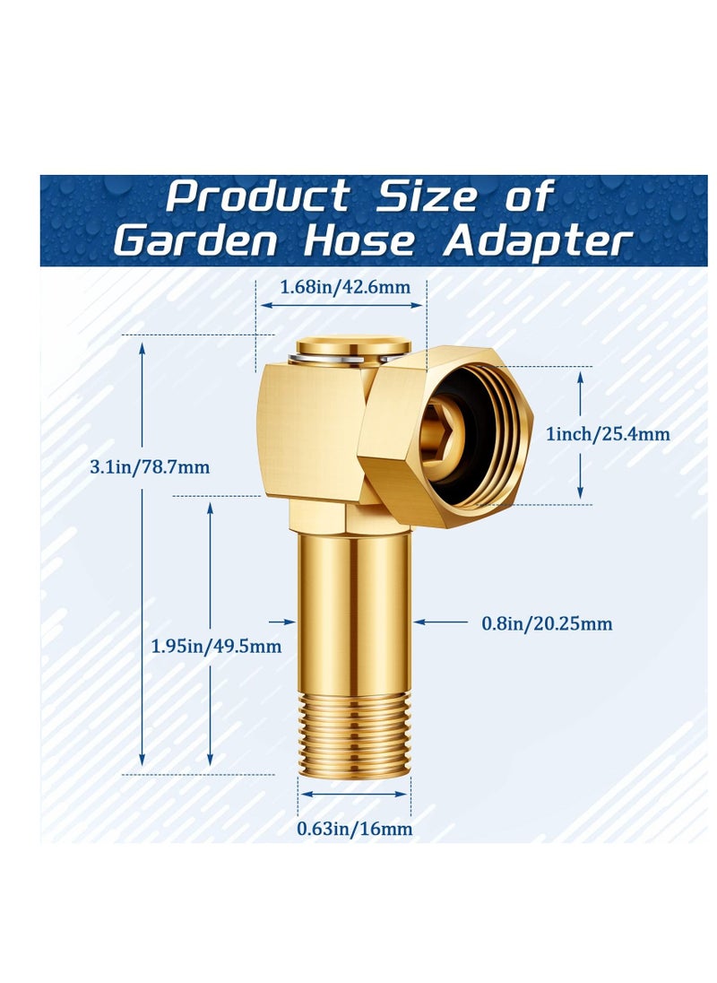 SYOSI - Hose Reel Swivel Fittings Garden Hose Reel Replacement Parts Brass Replacement Part Swivel Hose Reel Cart Swivel Fitting for Garden Hose Adapter Hose Cart Brass Swivel Replacement - Image 1