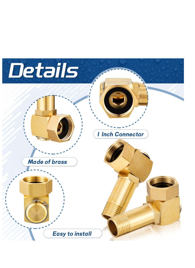 SYOSI - Hose Reel Swivel Fittings Garden Hose Reel Replacement Parts Brass Replacement Part Swivel Hose Reel Cart Swivel Fitting for Garden Hose Adapter Hose Cart Brass Swivel Replacement - Image 1