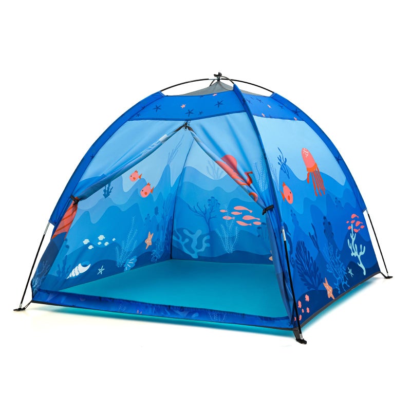 BLINWORLD Undersea World Kids Play Tent Kids Play Tent Foldable Pop Up Indoor Outdoor Party Undersea World Playhouse Tent Toy for Boys Girls47 47 41 Blue - Image 2