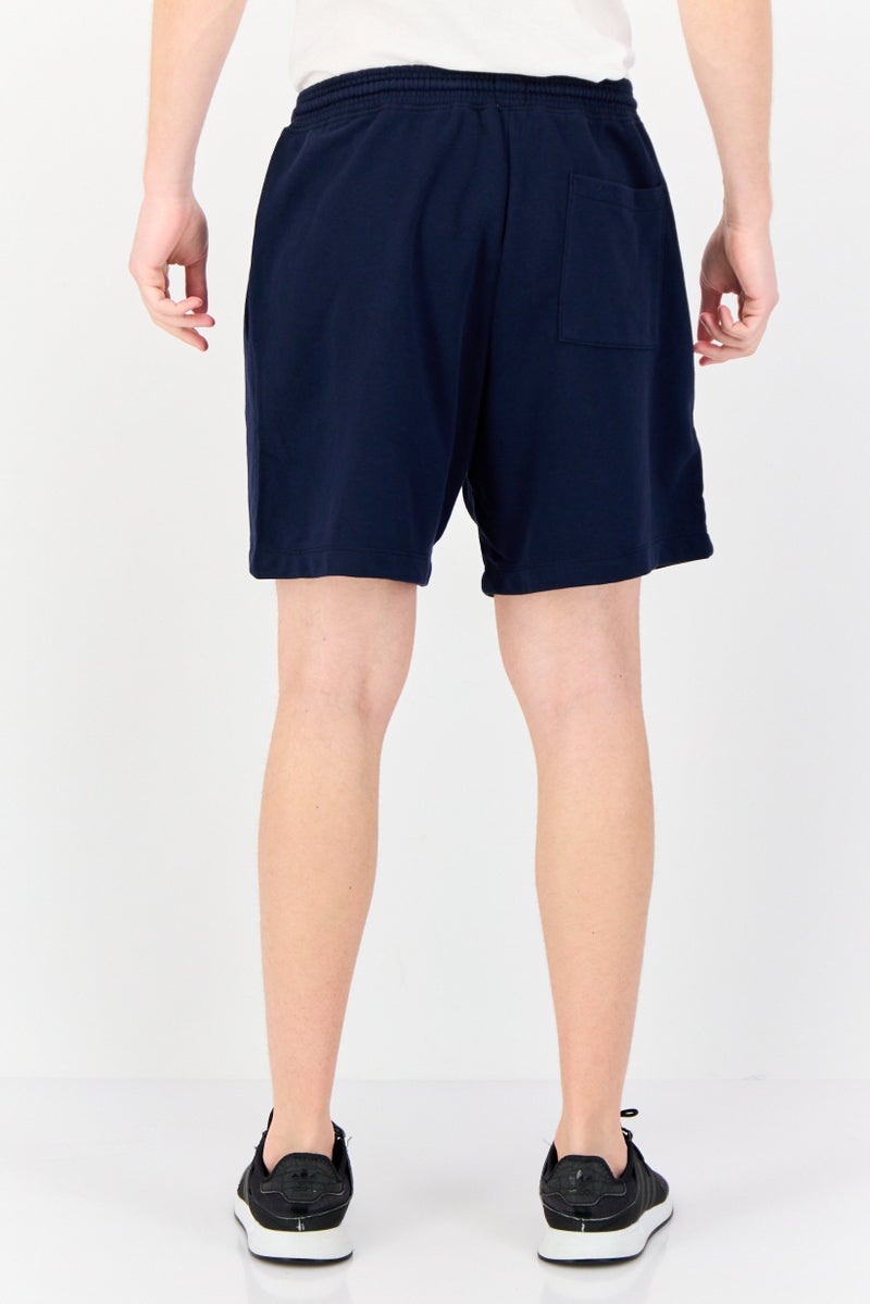 GAP Men Solid Drawstring Basic Shorts, Navy Blue - Image 4