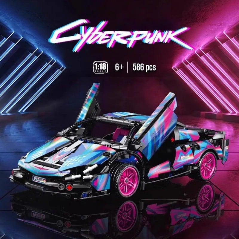 Y&D Motorized Children Games Plastic Sport Car Building Block Bricks Sets Kids Educational Toy Car, Vehicle Building Sets for Boys and Girls - Image 4