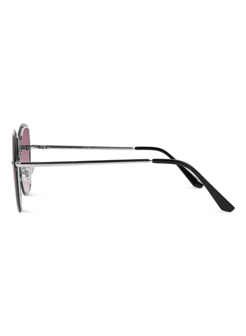 Woggles Latest & Stylish UV Protected Purple Cateye Rimless Sunglasses for Women