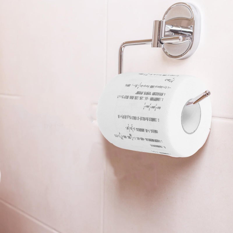 Mathematical Formula Printed Toilet Paper 2 Rolls Soft Bathroom Tissue Educational Design - Image 5