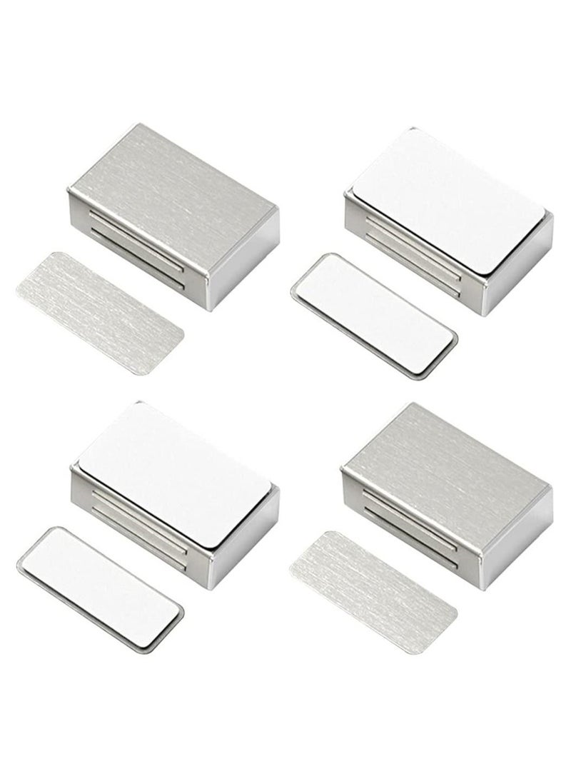 Y&D 4 Pack Magnetic Door Locks Strong Cabinet Lock Stainless Steel Kitchen - Image 1