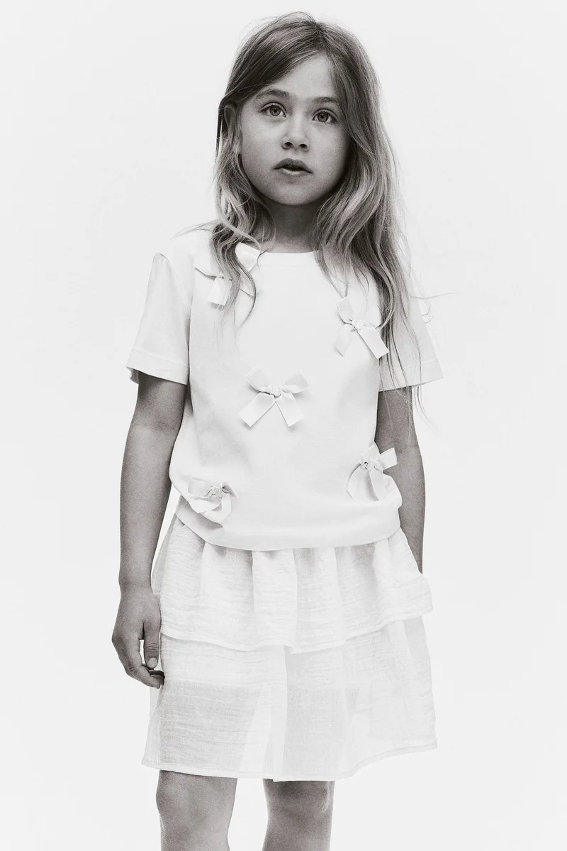 H&M Tiered cotton skort